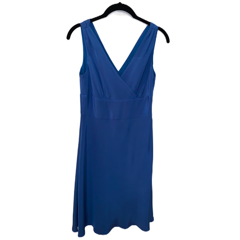 J. Crew Blue Silk Tricotine Cocktail Dress